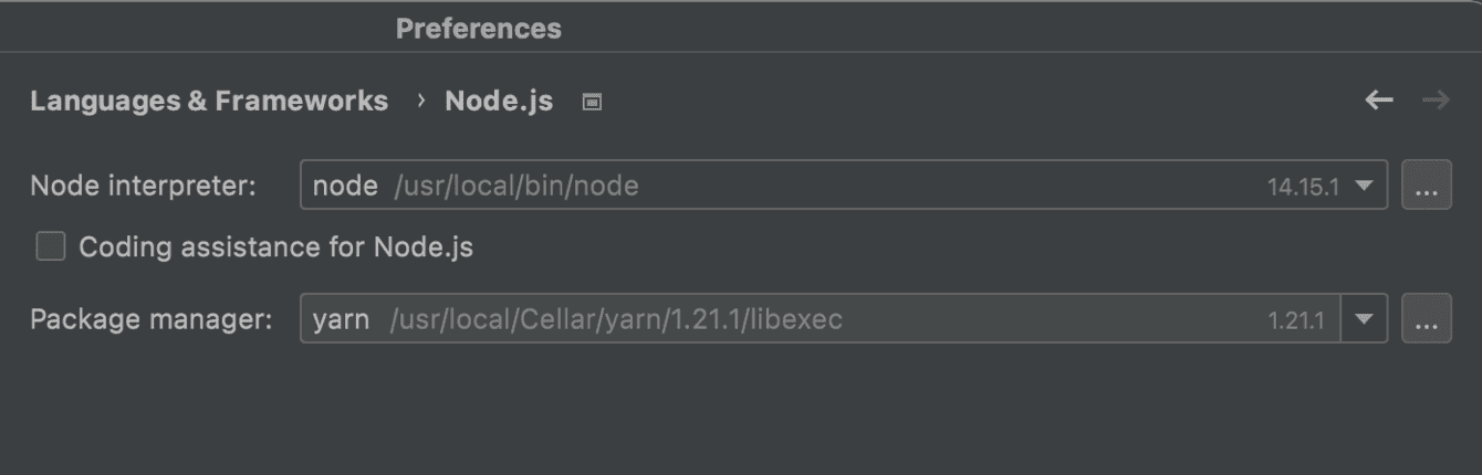 node . js中设置